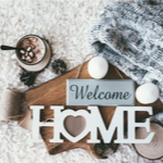 welcome home sign